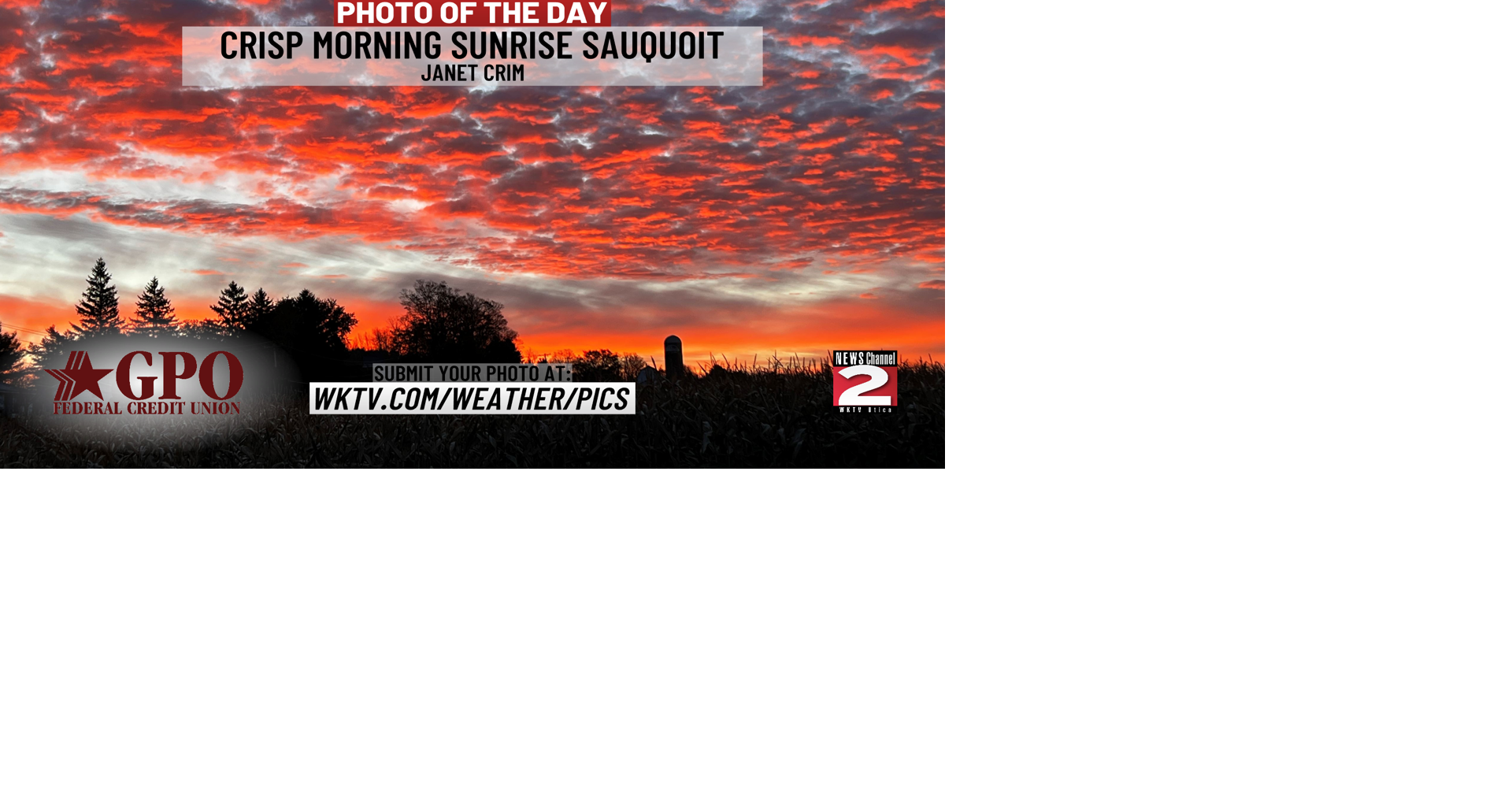 WKTV Photo of the Day: October 26 | Daily Weather Photo | wktv.com