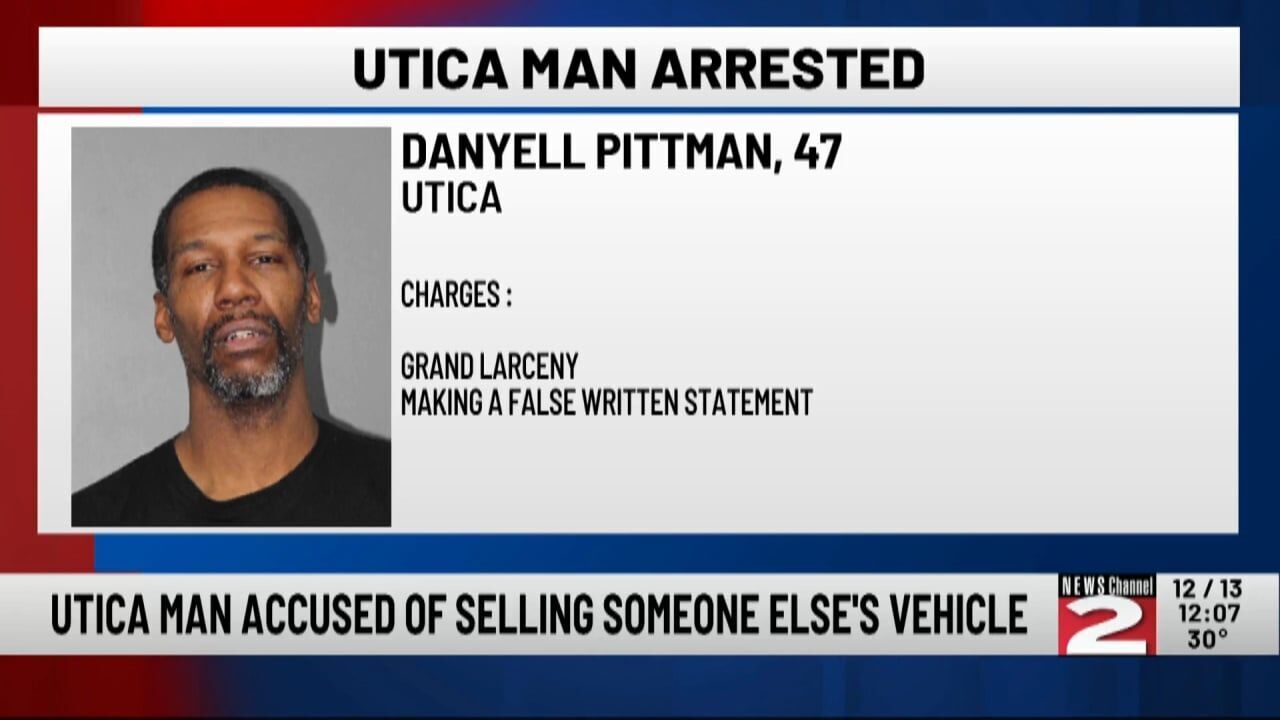 Utica Man Accused Of Selling A Car That Wasn't His To Salvage Yard ...