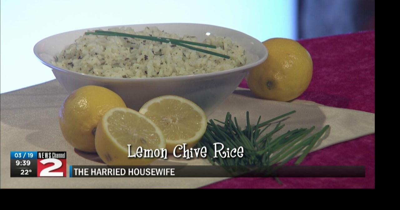 The Harried Housewife: Lemon Chive Rice | Harried Housewife | wktv.com