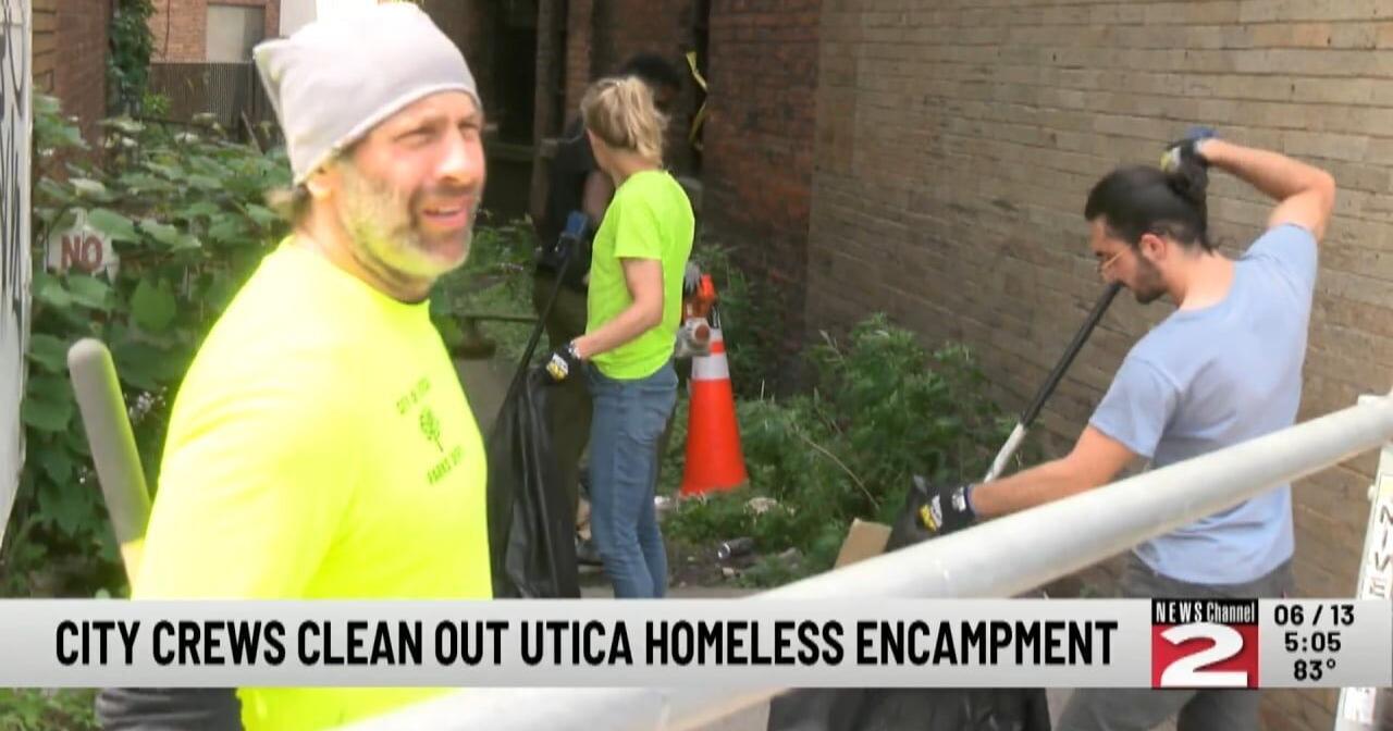 City Clears out Downtown Utica Homeless Encampment - Vimarsana News