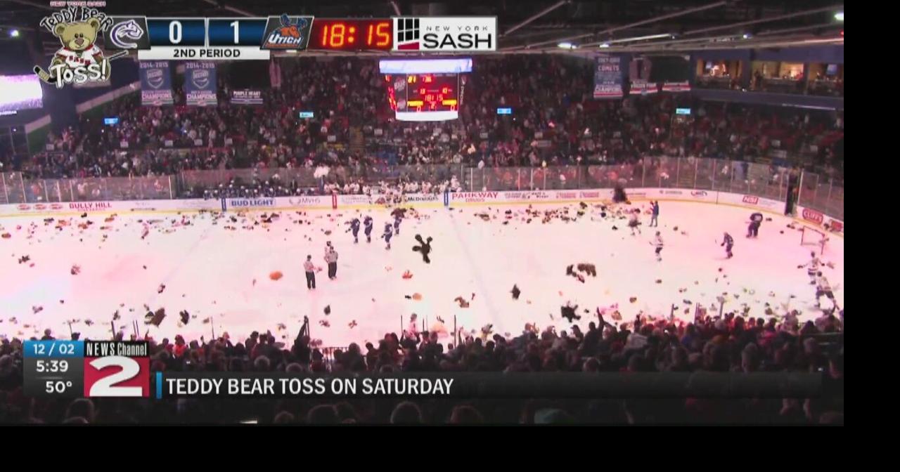 Teddy Bear Toss returns at next Utica College hockey game Archive