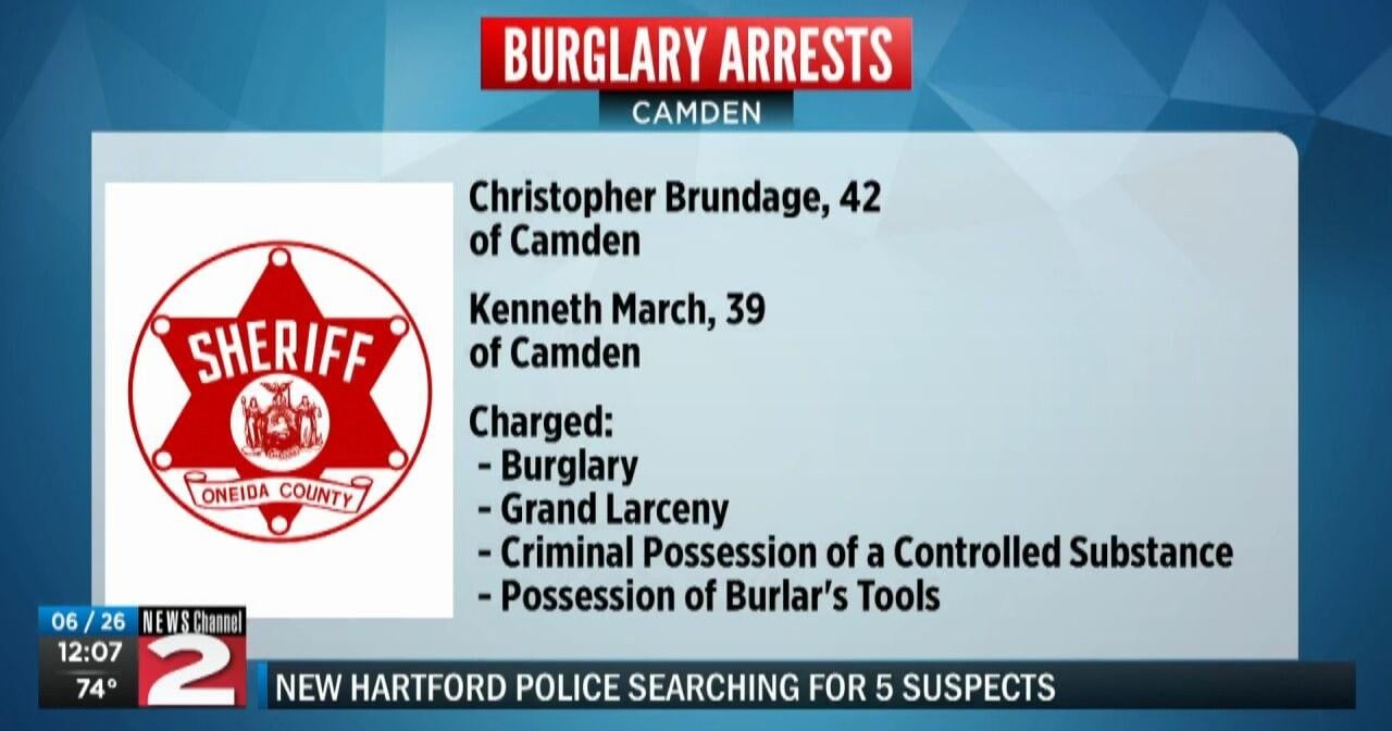 Two Camden Men Facing Burglary Charges - Vimarsana News