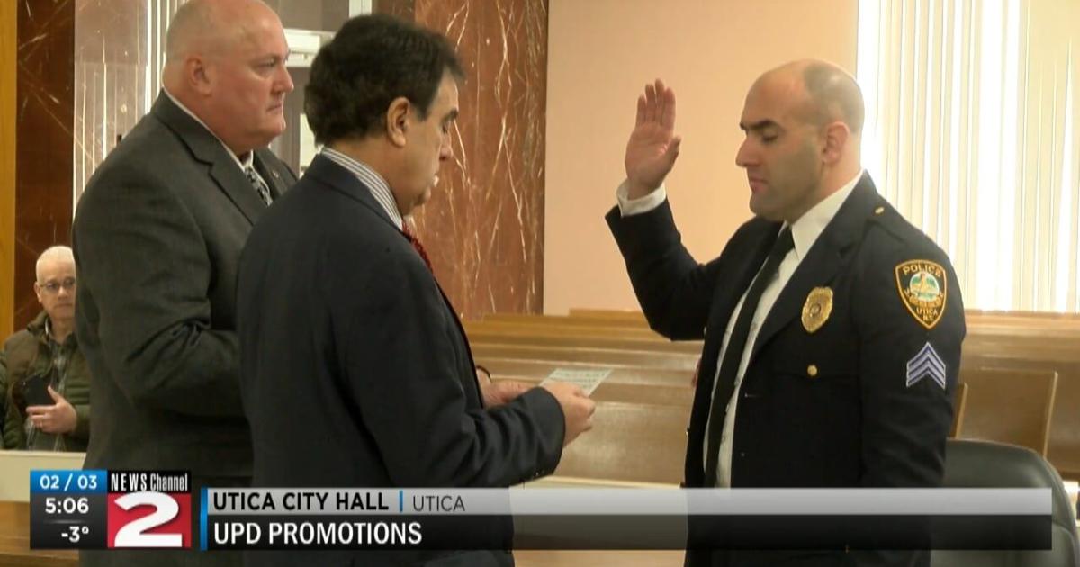 Utica Police Rapper 4 promoted at Utica Police Department | Video | wktv.com