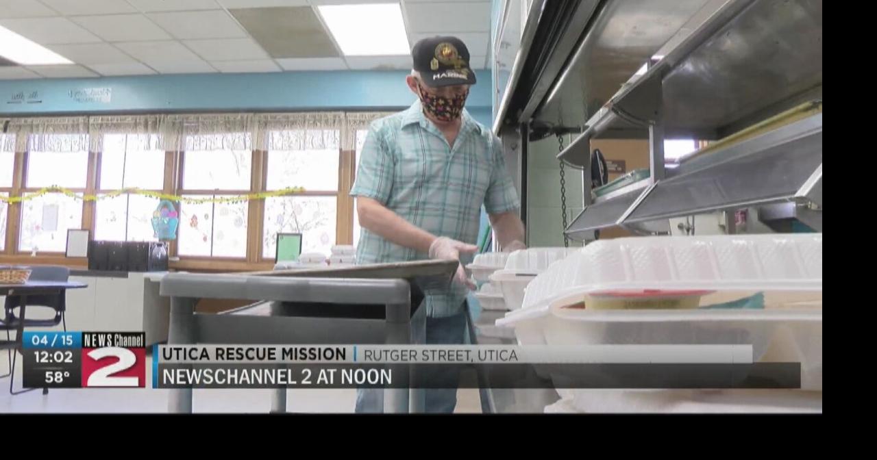 Rescue Mission of Utica preparing togo meals for Easter Sunday