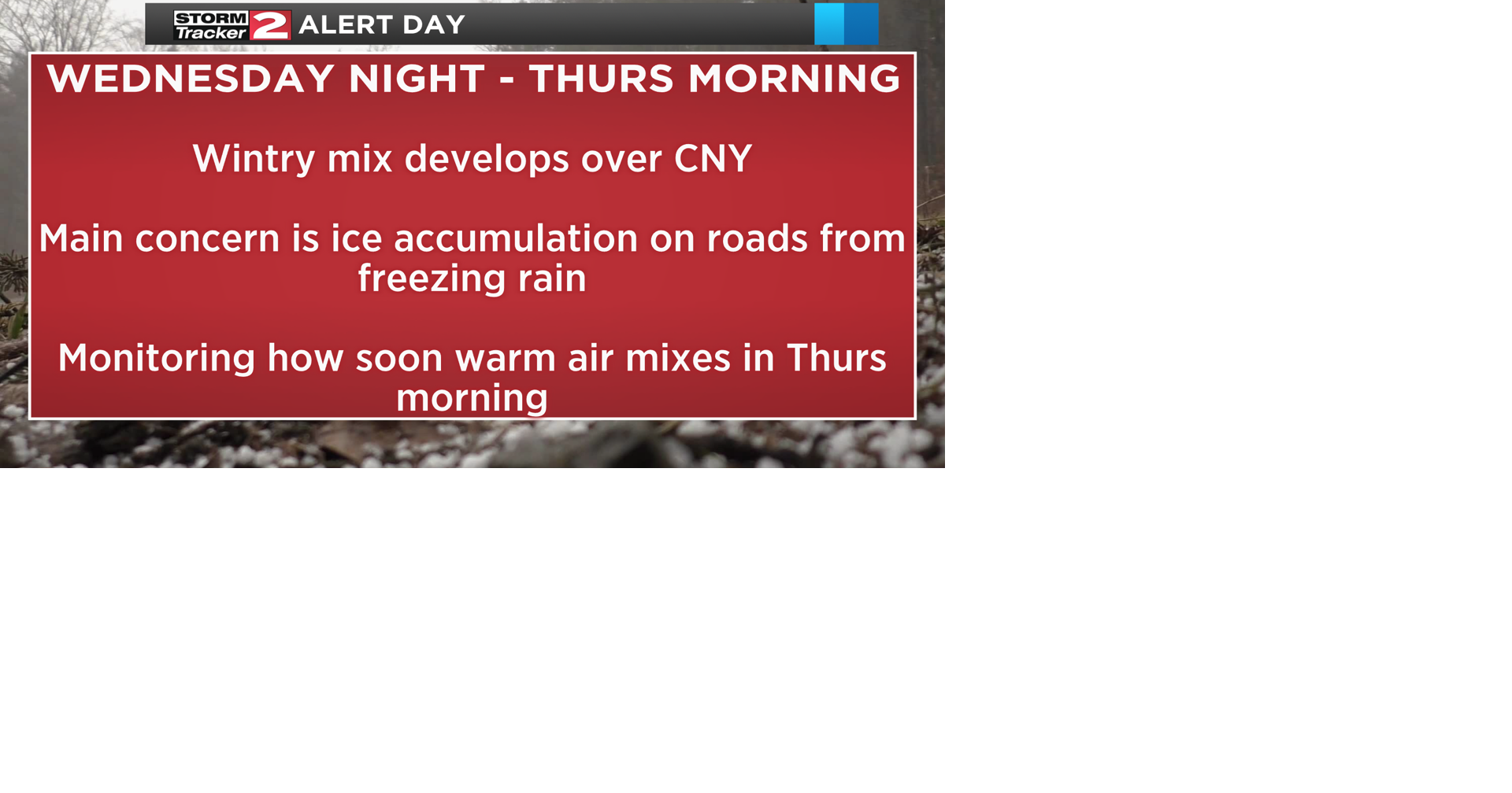 Wintry Mix Expected Tomorrow Night | Weather | wktv.com