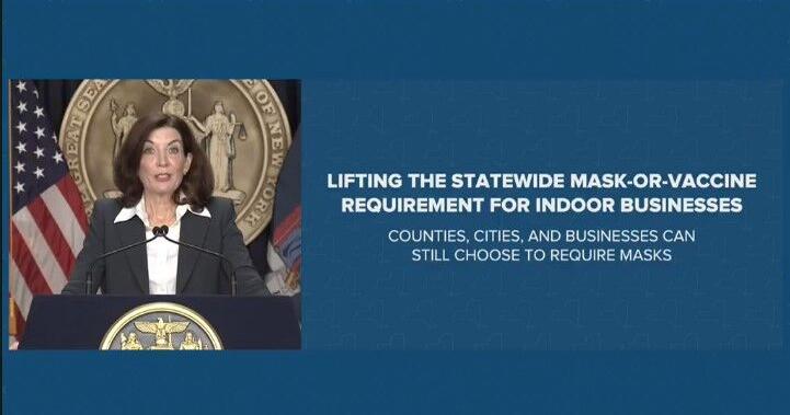 New York lifts mask mandate in public places, but keeps requirement in ...