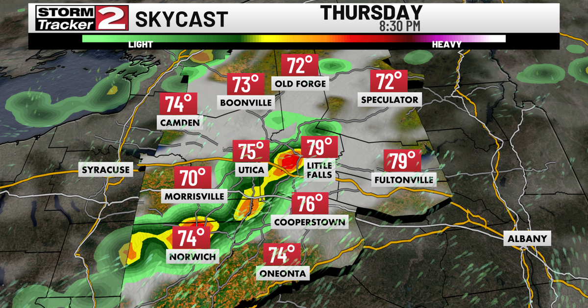Very Warm and Humid Today, Storms Arrive Near Sunset