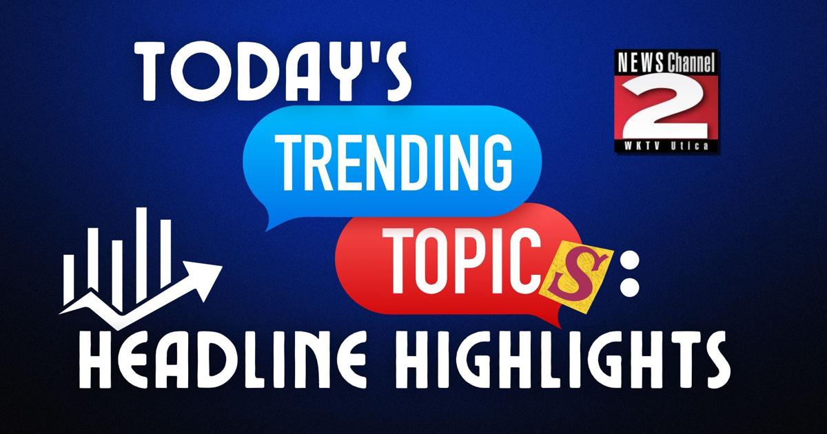 Today's Trending Topics: Headline Highlights for Nov. 8 | National | wktv.com