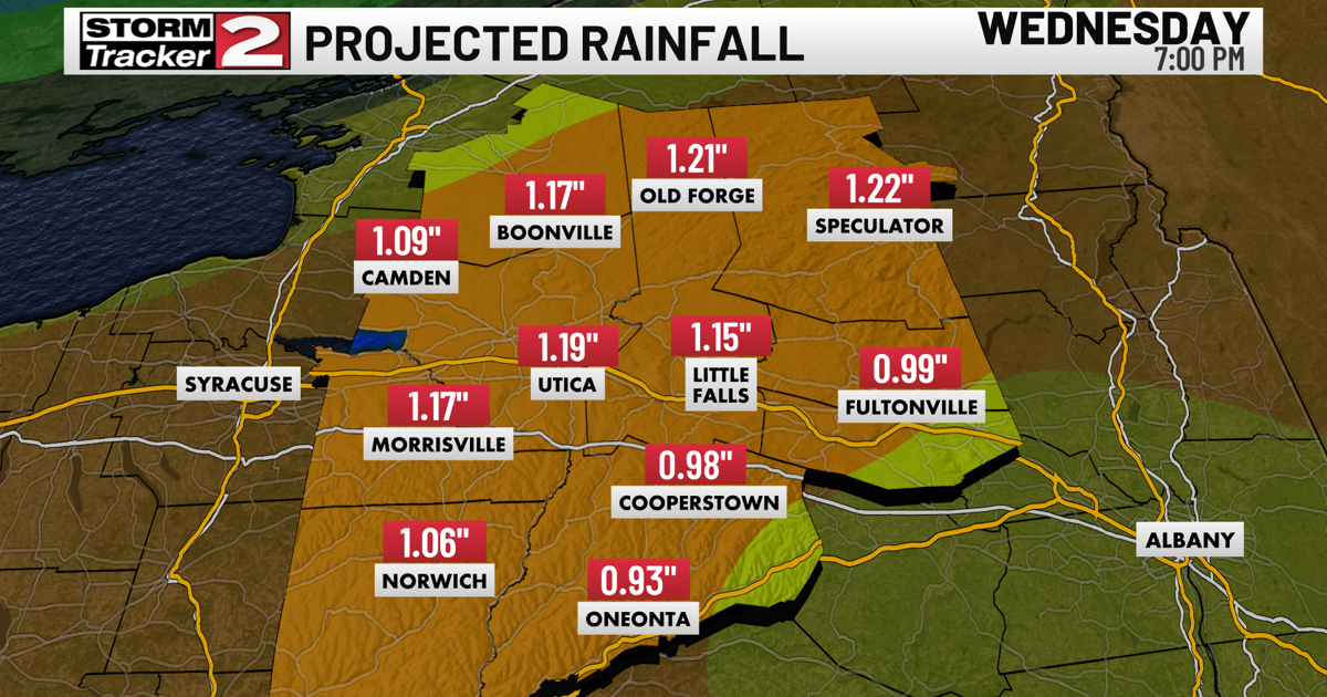 Steady Rain Tonight into Wednesday
