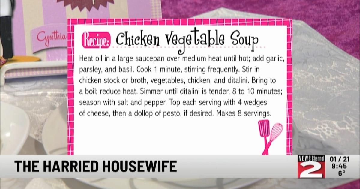 Harried Example The Harried Housewife: Chicken Vegetable Soup | Community | wktv.com