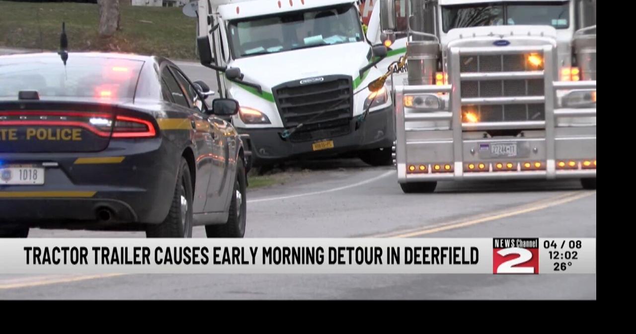 Tractor Trailer Causes Early Morning Delays in Deerfield | Video | wktv.com
