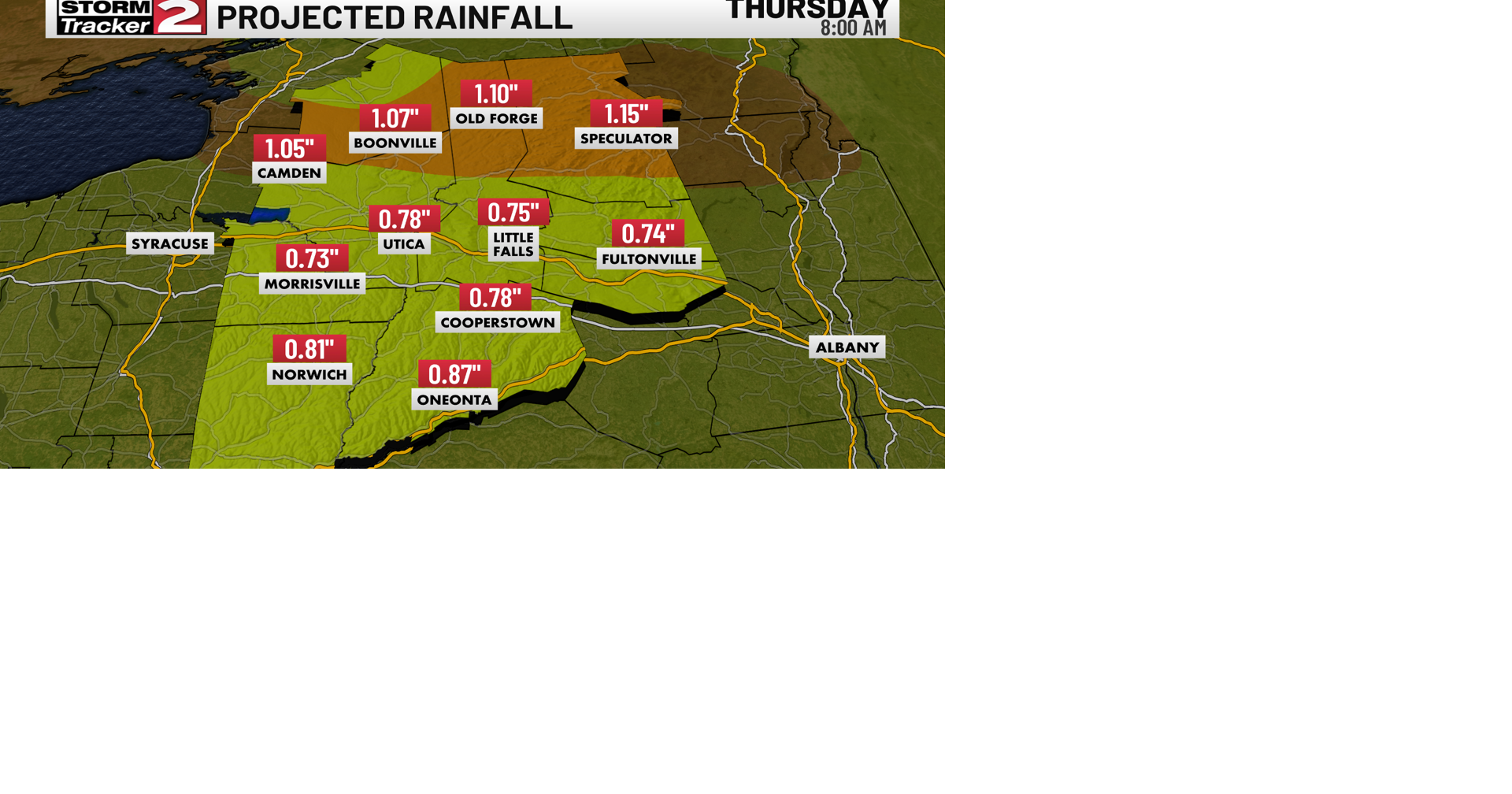 Warmup Moves in Today, Widespread Rain Wednesday | Top Stories | wktv.com