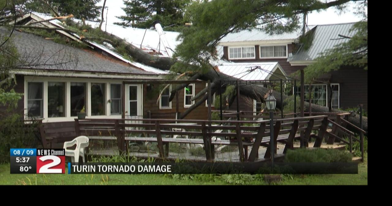 Turin Tornado Damage Video