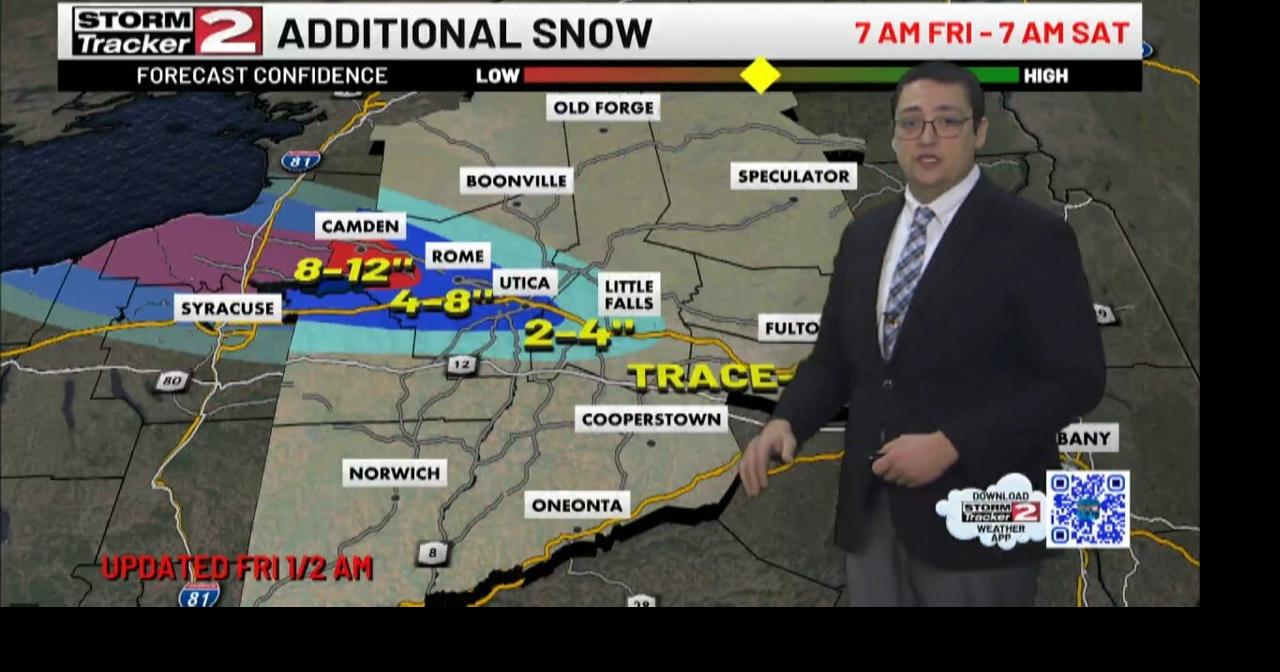 Lake Effect Snow Showers Continue Tonight, Calm Start To The Weekend ...