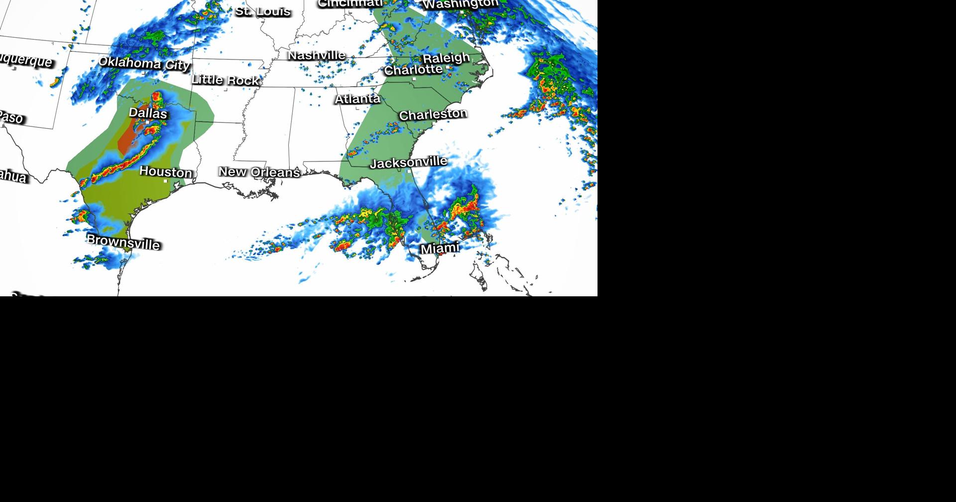 Severe storms to strike the South again as millions in Texas could see ...
