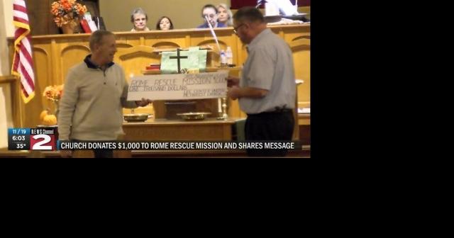 Lee Church Donates $1,000 From Penny Collection to Rome Rescue Mission - Vimarsana News