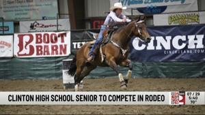 Photo illustrating article: Clinton High School Senior to Compete at Utica Stampede Rodeo