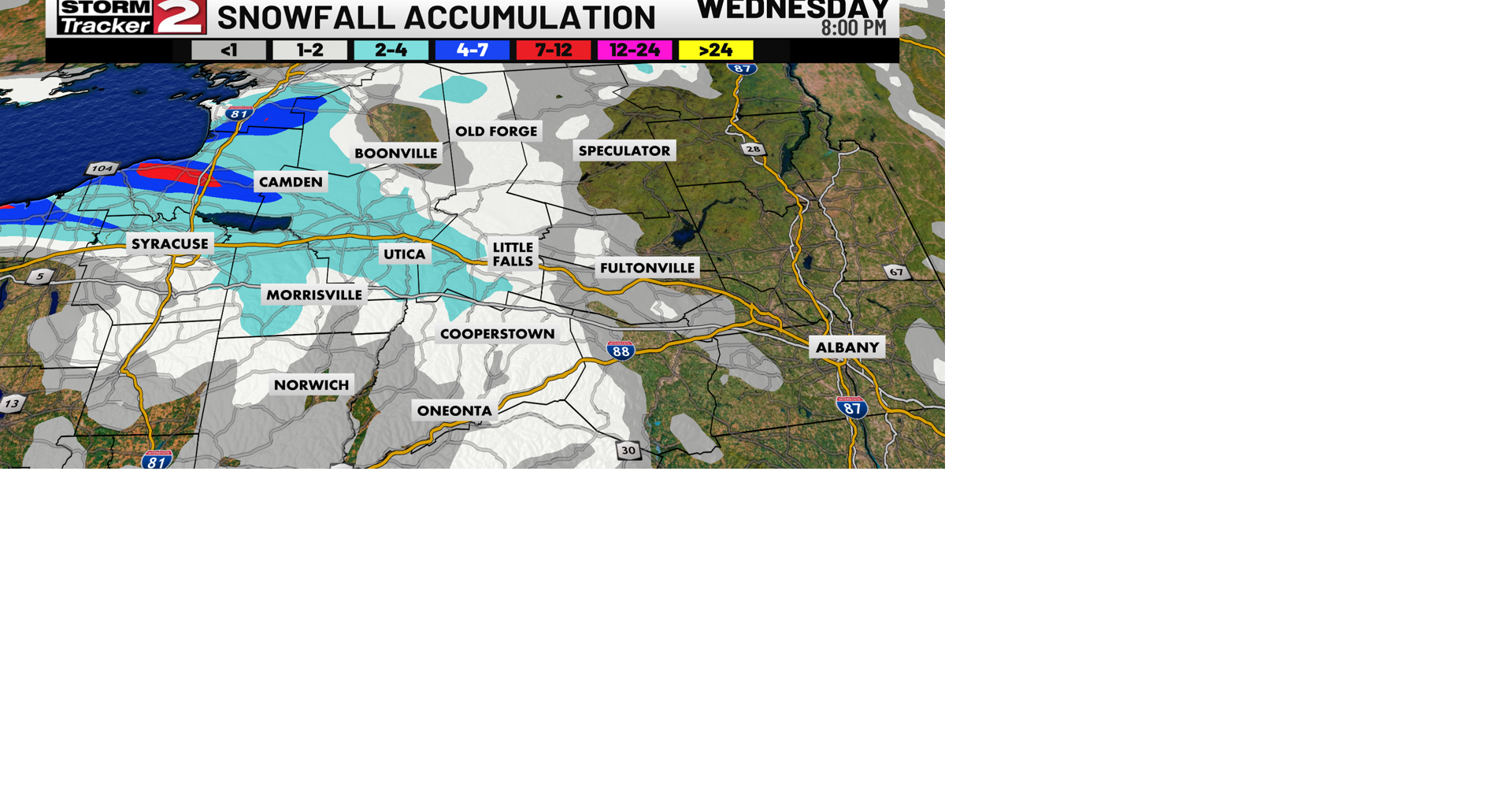Lingering Lake Effect Snow and Cold | Weather | wktv.com