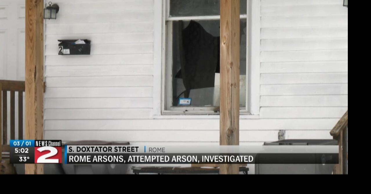 Burning bottle thrown at house in Rome; police searching for suspect ...
