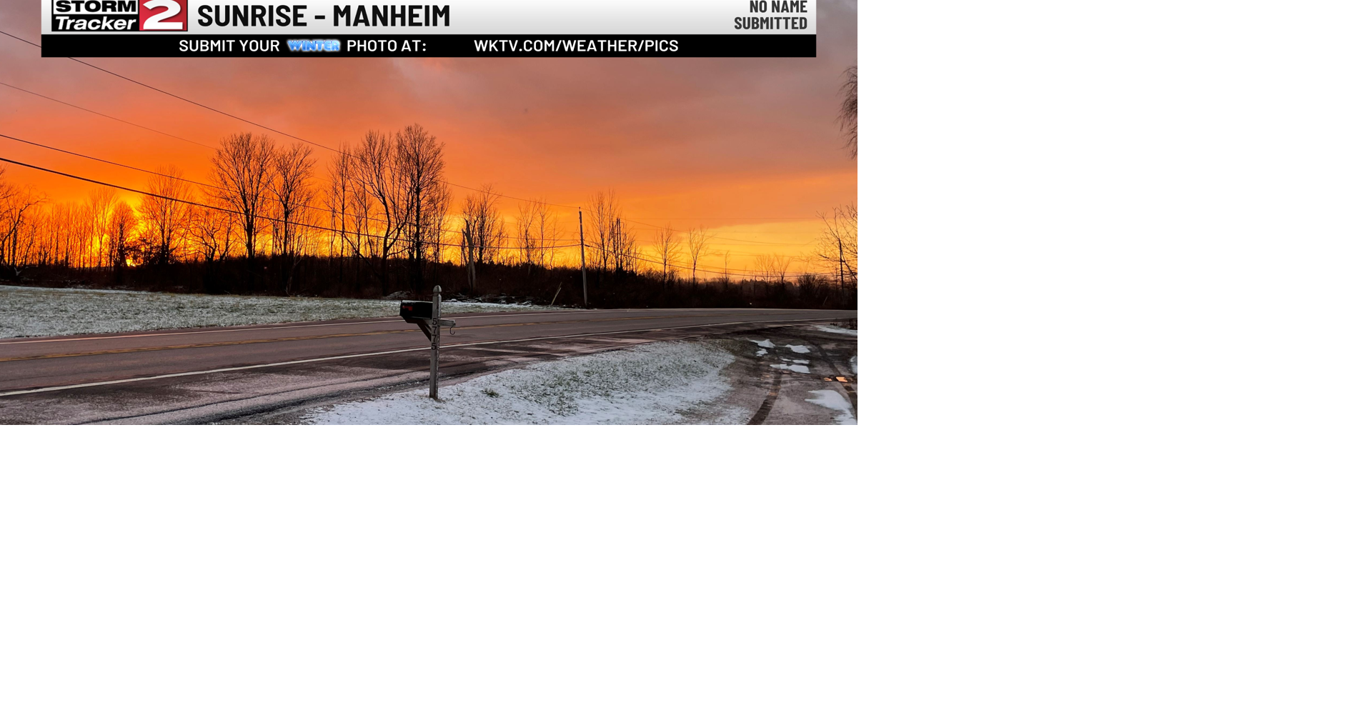 WKTV Weather Photo of the Day: December 13 | Daily Weather Photo | wktv.com