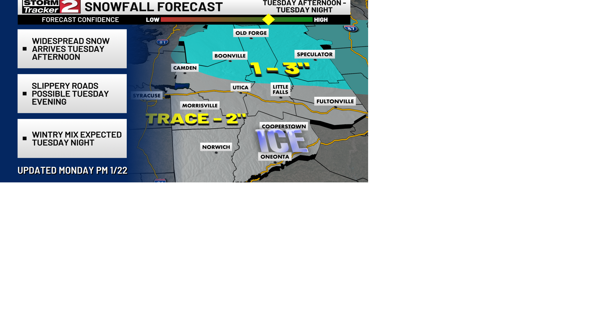 Widespread Light Snow | Weather | wktv.com