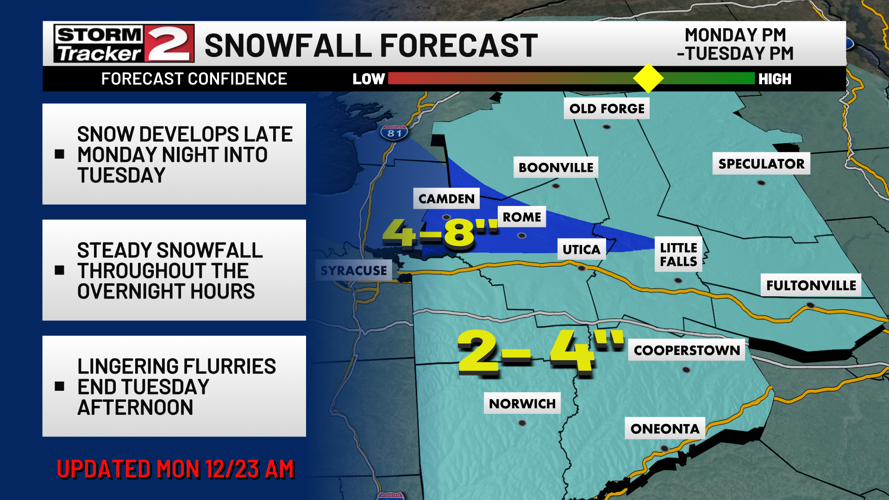 Bitter Cold Start Today, Widespread Snow Tonight | Top Stories | wktv.com