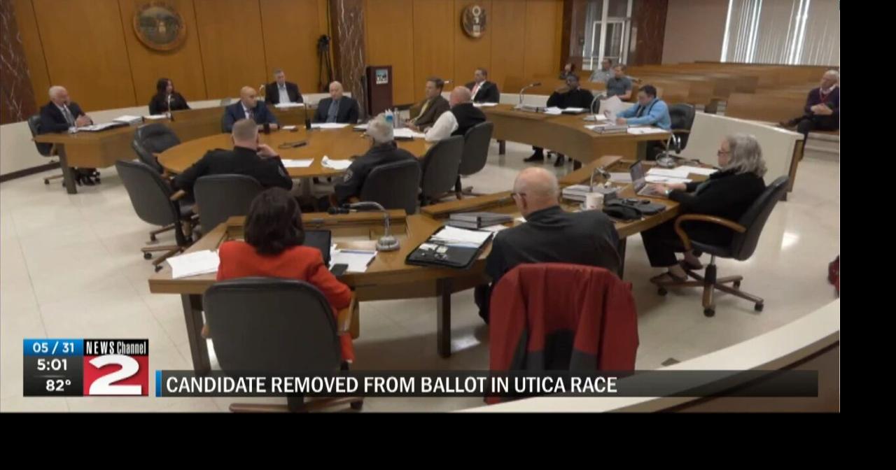 Candidate removed from ballot in Utica race Decision 2024