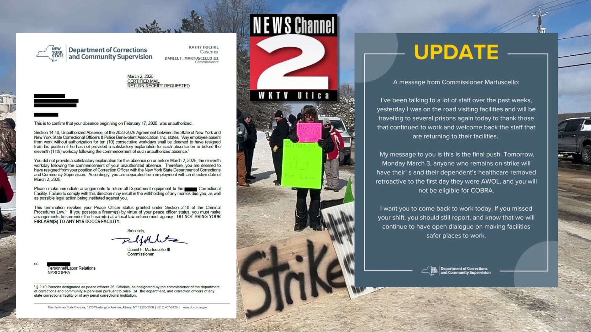 NY Correctional Officers Face Healthcare Loss and