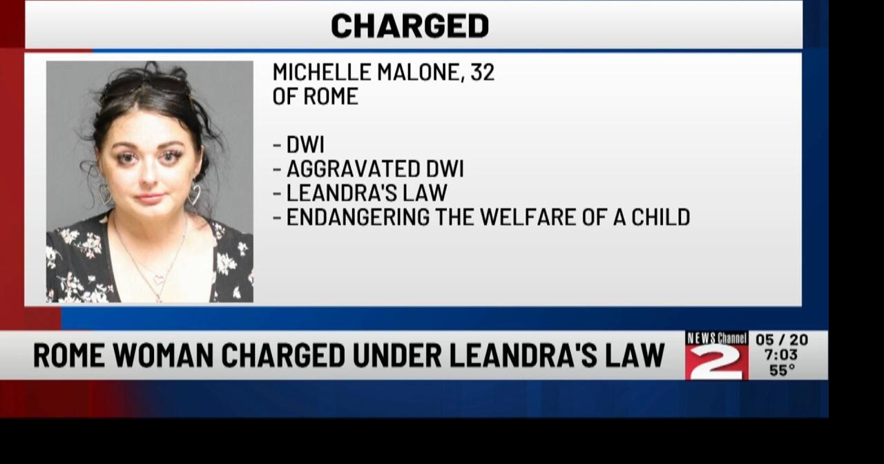 Rome Woman Charged Under Leandra's Law | Crime | wktv.com