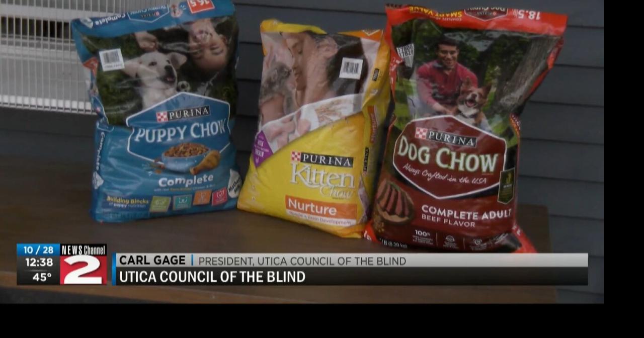 Utica Council of the Blind donates nearly 400 pounds of pet food to