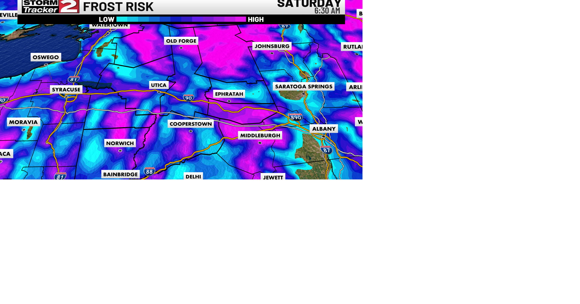 Frost Possible Tonight, Beautiful Weekend Ahead | Top Stories | wktv.com