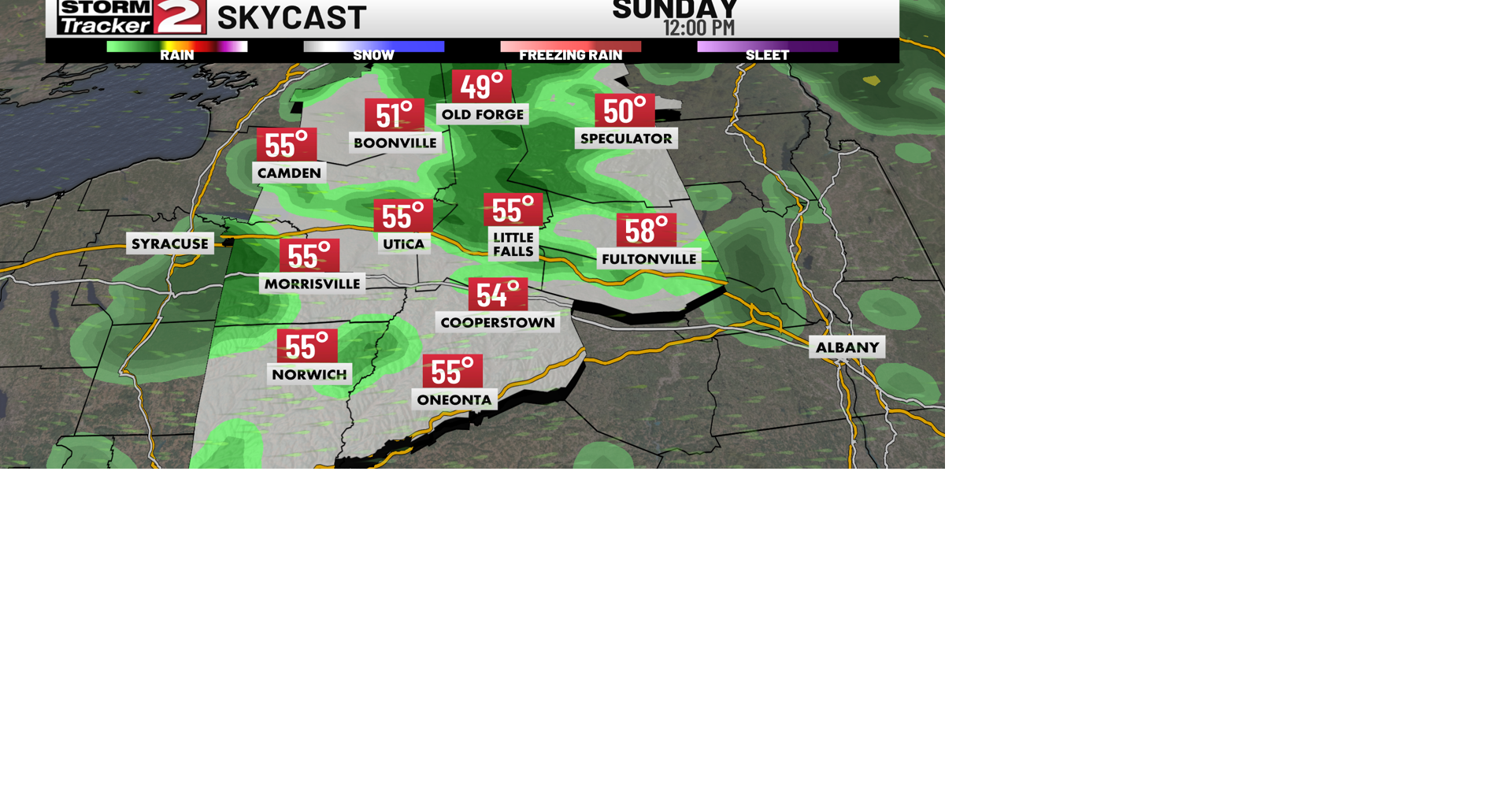 Thunderstorms Subside, Showery and Cooler Weather Sunday | Weather ...