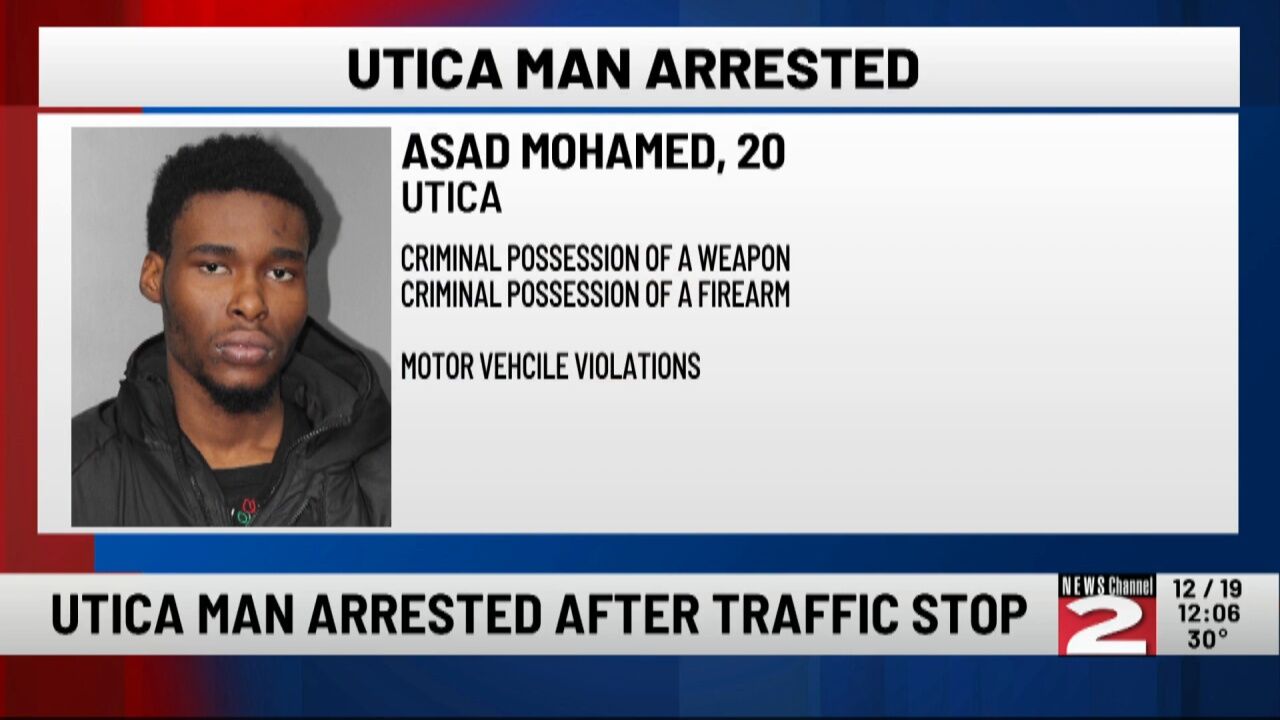 Loaded Handgun Discovered after Traffic Stop in Utica