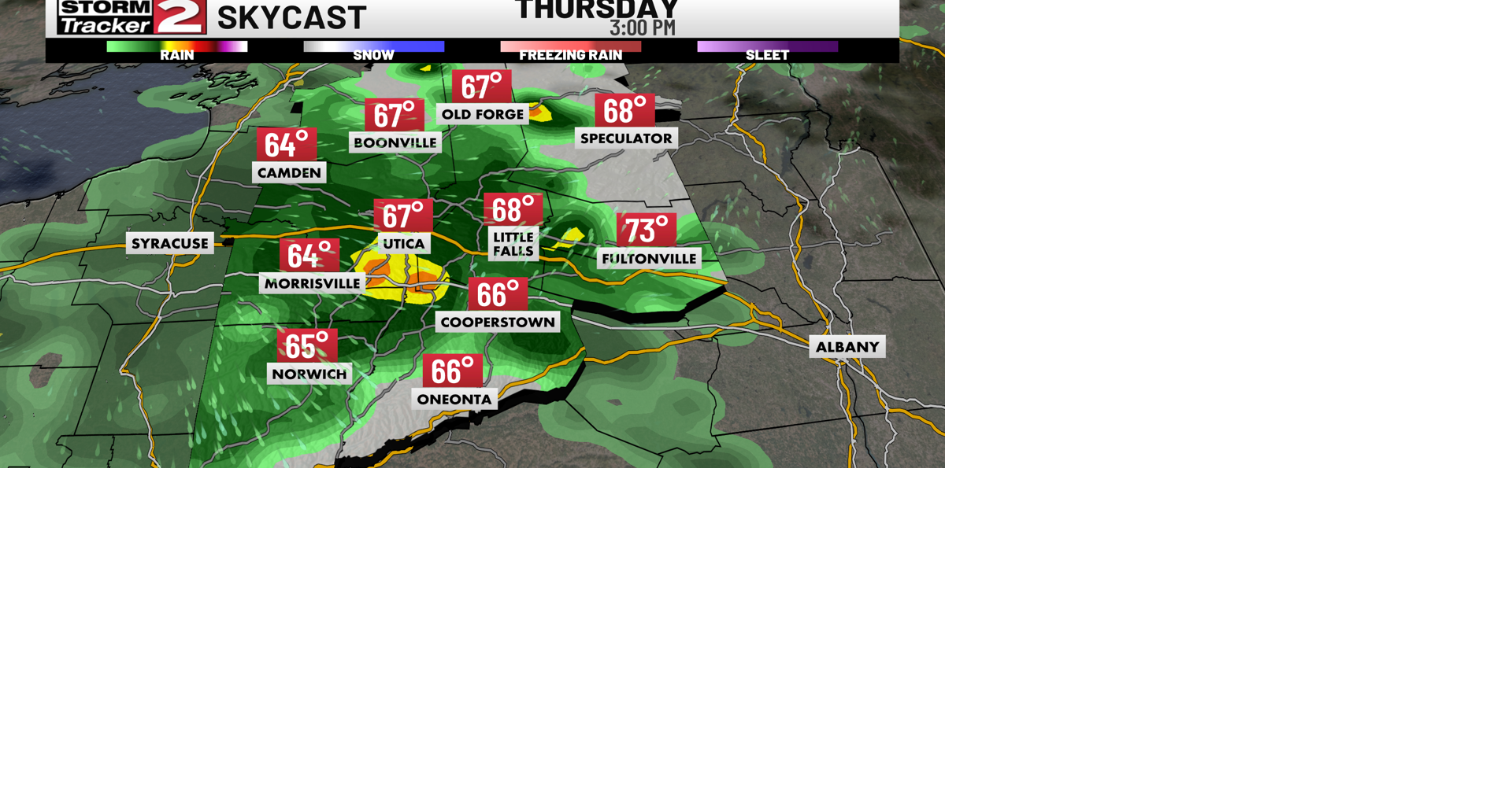 Quiet Start Today With Afternoon Rain