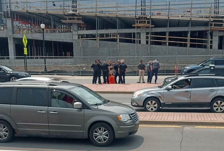 WATCH Inmate runs into traffic on Oriskany Street West in Utica after