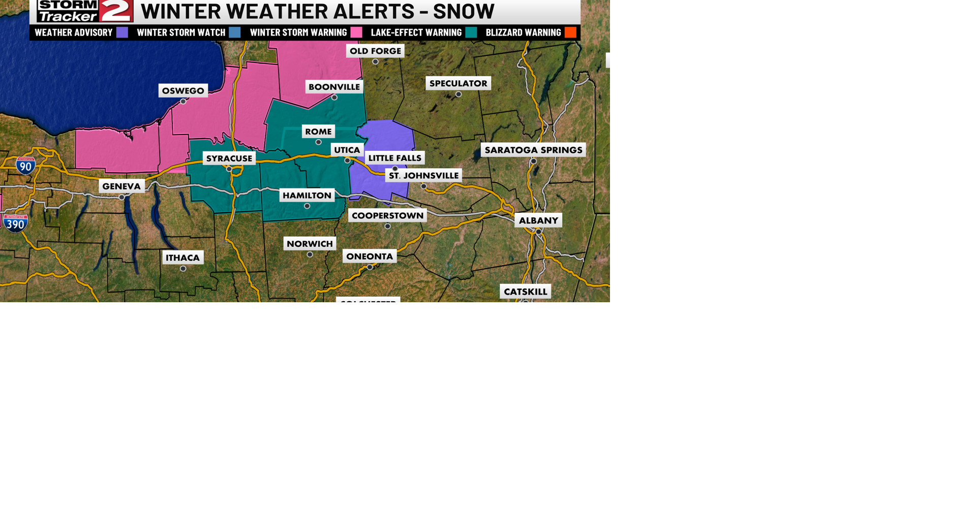 Lake Effect Snow Showers Continue Tonight, Calm Start To The Weekend ...