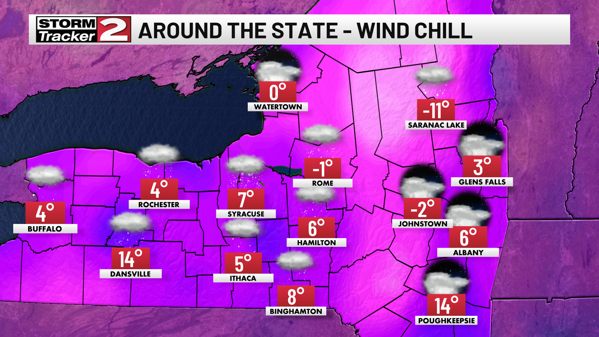 Strong Winds and Lake Effect Snow Expected Today | Top Stories | wktv.com