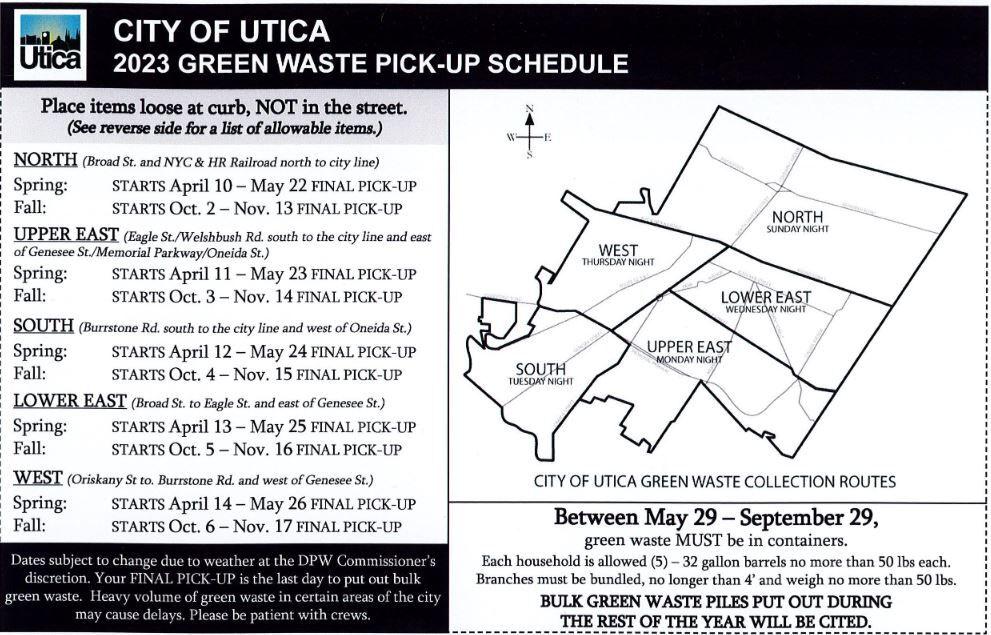 Leafy Logistics Utica's Green Waste Pickup Schedule Local