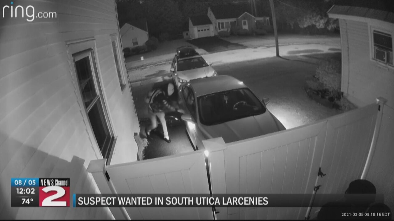 Suspect Caught On Camera Stealing From Multiple Vehicles In South Utica ...