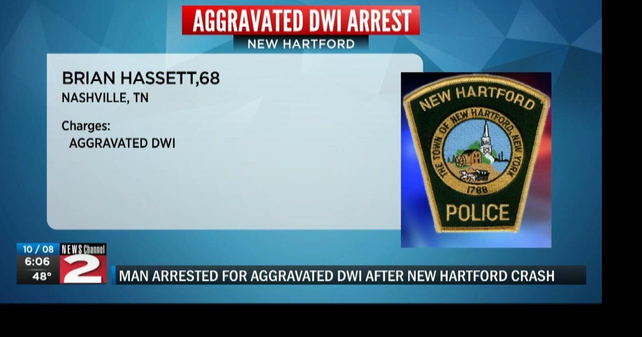 Tennessee man charged with DWI after New Hartford crash | News | wktv.com