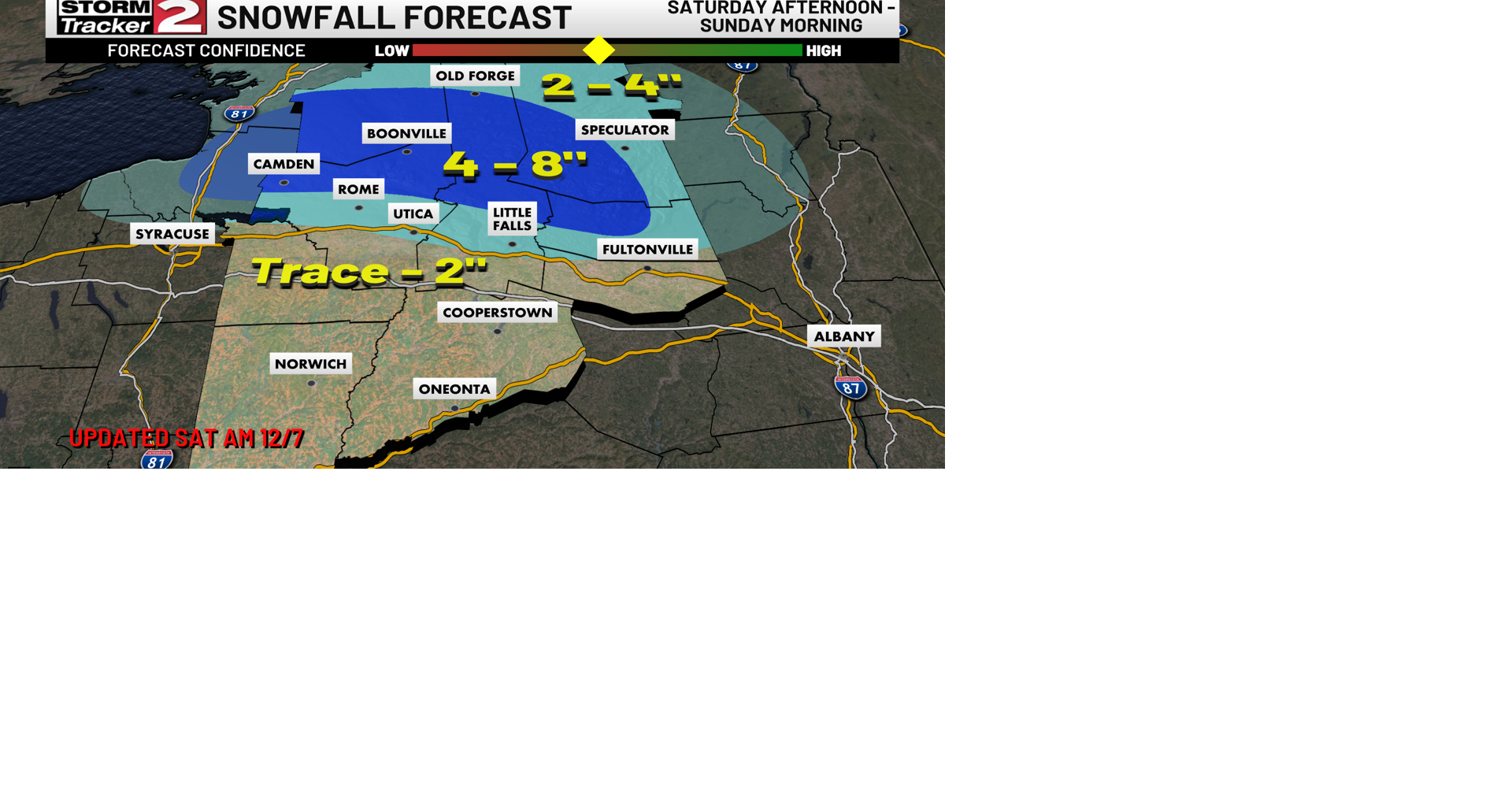 Lake effect snow winding down today, more widespread snow Saturday ...