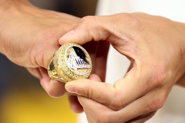 Golden State Warriors host championship ring ceremony and then beat Los  Angeles Lakers 123-109, Sports