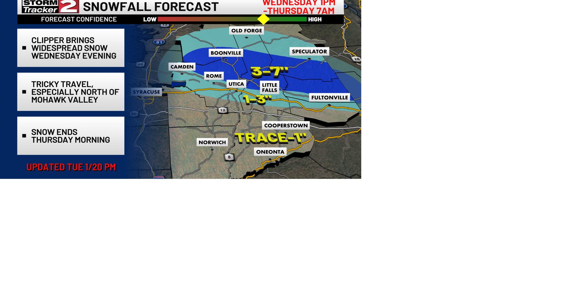 Clipper Brings Light Snow to Central New York This Afternoon | Top ...