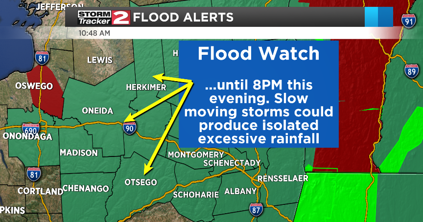 Flood Watch in effect for CNY until 8PM | Weather | wktv.com