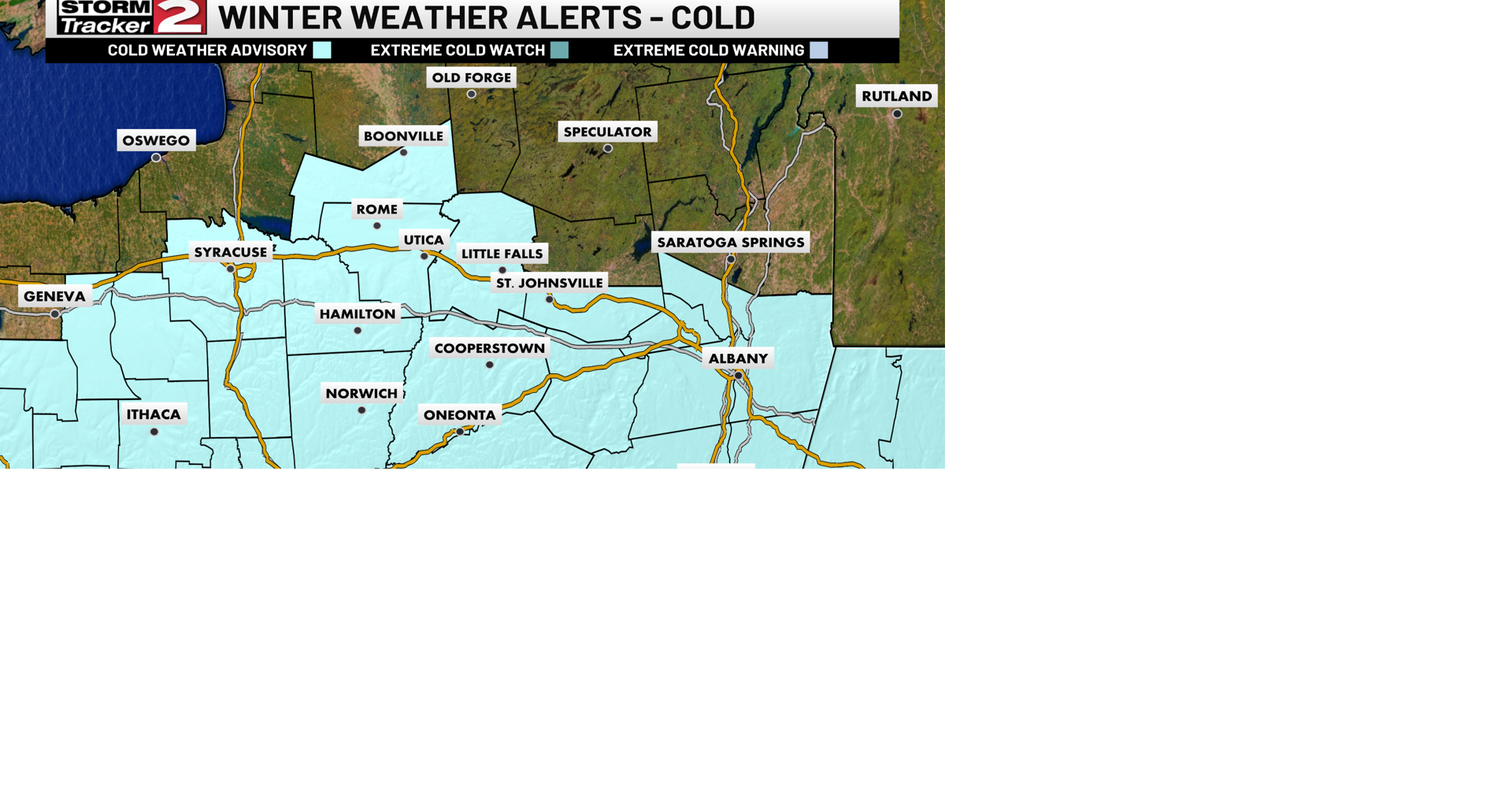 Cold Weather Advisories Continue Into Tomorrow Morning, Temperatures ...