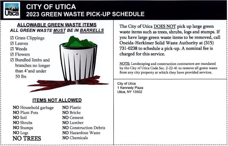 Leafy Logistics Utica's Green Waste Pickup Schedule Local