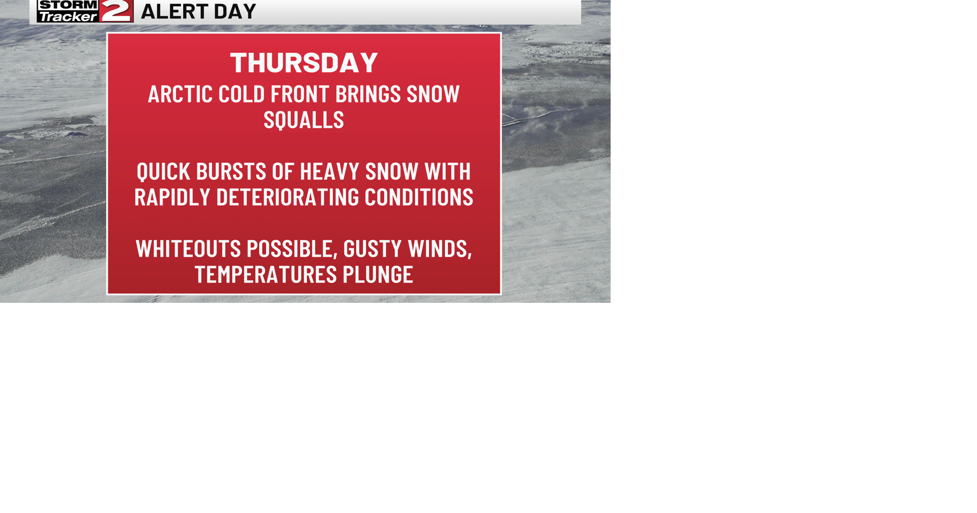 Alert Day: Snow Squalls on the Way for Thursday | Weather | wktv.com