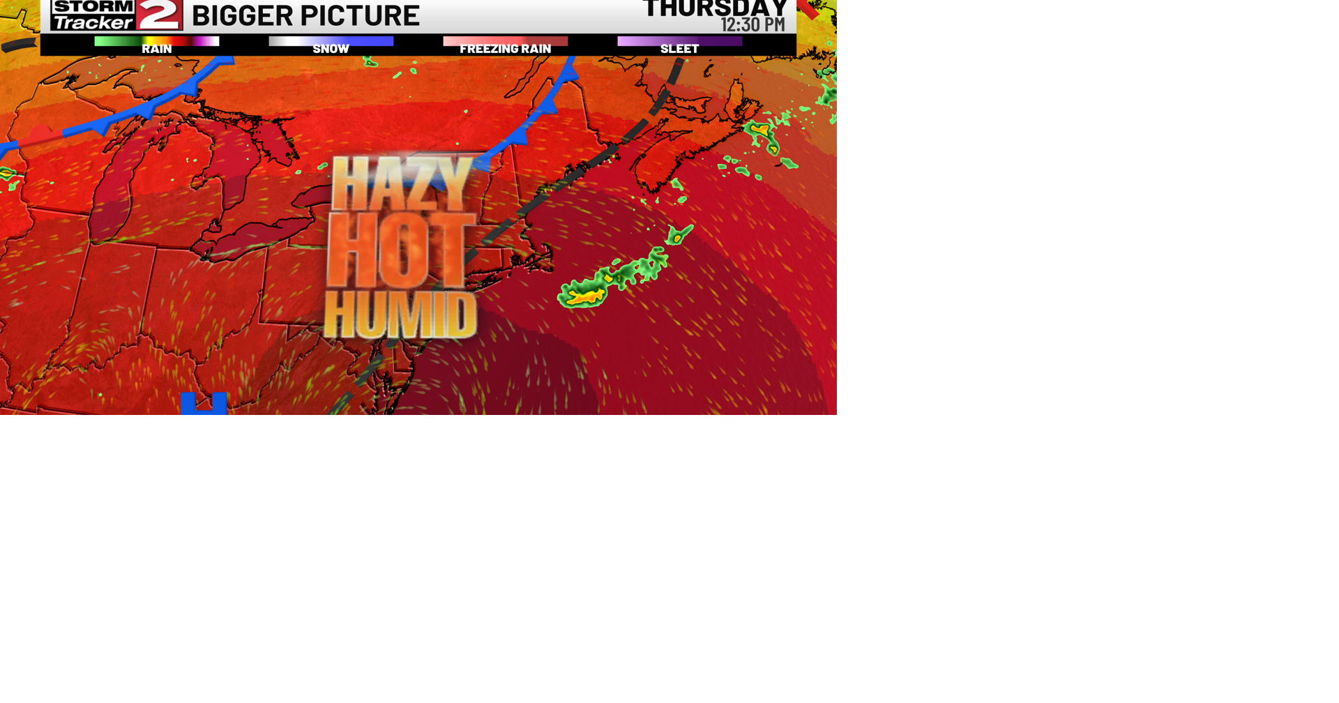 Another Hazy Hot and Humid Day With Lower Storm Risk