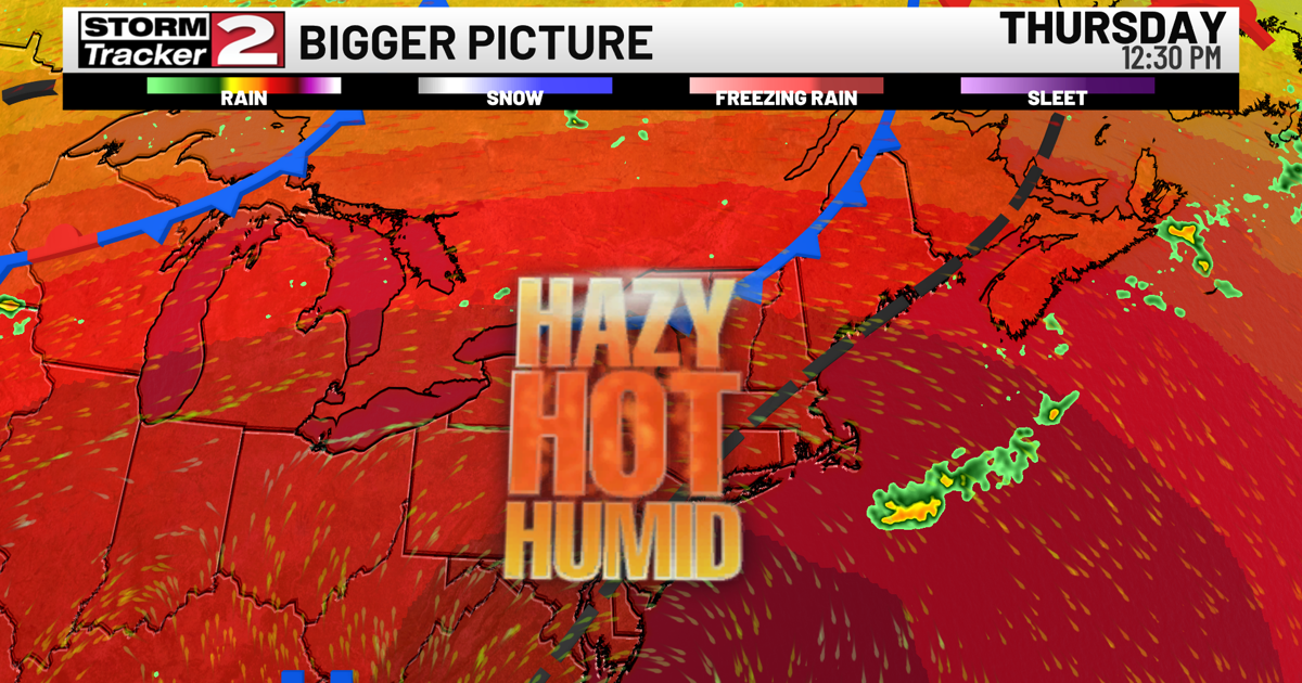 Another Hazy Hot and Humid Day With Lower Storm Risk