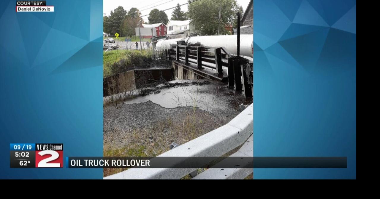 Truck Rollover in West Leyden Video